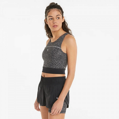 Майка Puma RUN HIGH SHINE CROP TANK 52106656 р.XS сірий