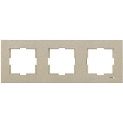 Рамка Viko Novella тройная бронзовая