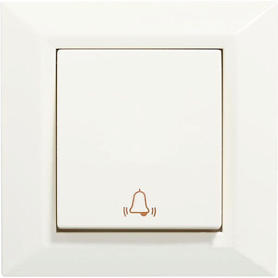 Кнопка дзвінка Underprice Vesta кремова