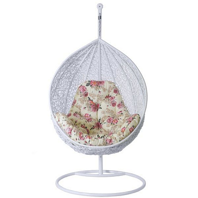 Кресло-кокон Глория белое