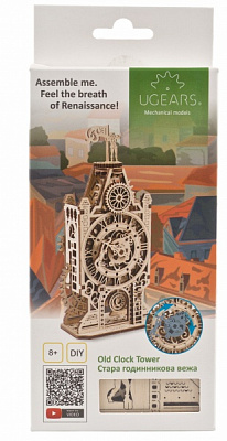3D-конструктор UGEARS часи стара-вежа