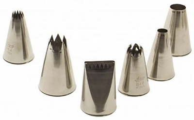 Набор насадок для кондитерского мешка 6 шт.