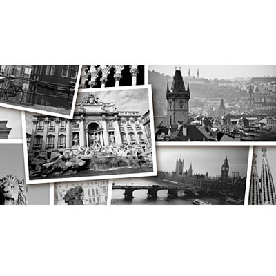 Декор Golden Tile Absolute Collage 1 чорний 300x600 мм