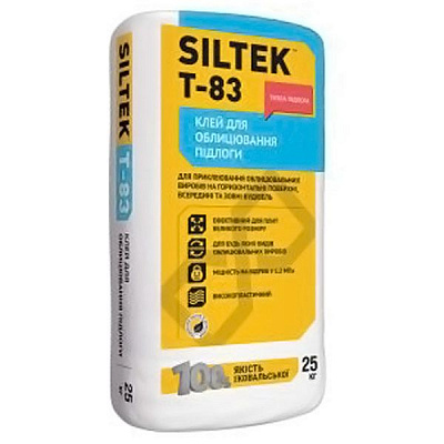 Клей для плитки Siltek T-83 25 кг
