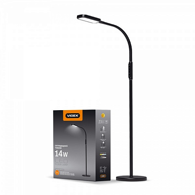 Торшер Videx LED TF07B 14 Вт черный 24858 