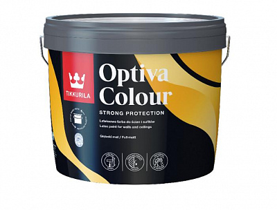 Фарба латексна TIKKURILA Optiva Colour База А мат біла 2,7л 3,51кг