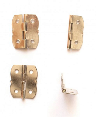 Петля декоративная серебро 30х25мм 4 шт. 