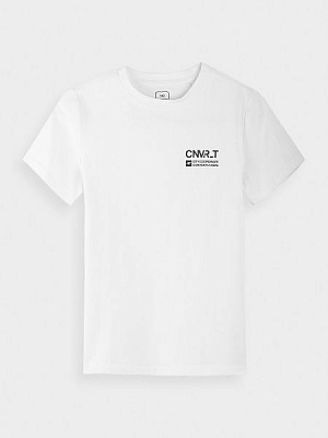 Футболка 4F J4L21-JTSM205B-10S р.134 белый