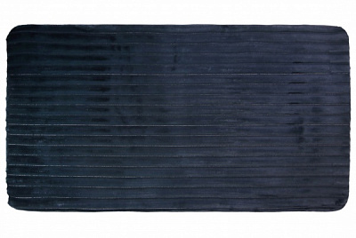 Килимок для ванної кімнати Dariana Екохутро Страйп 75х150 см графіт