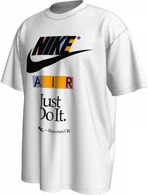 Футболка Nike M NSW TEE M90 NEW DNA HBR FB9778-100 р.XL белый