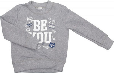 Свитшот Luna Kids 2 р.104 серый меланж 