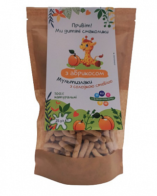 Снеки Дитячі смаколики чіа та абрикос 25 г