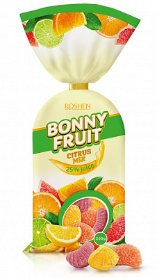 Конфеты Roshen Bonny-Fruit цитрусовые фрукты 200 г 