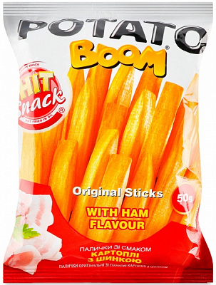 Полоски картофельные Potato Boom с ветчиной 50 г