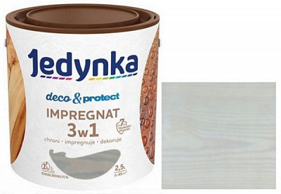 Антисептик Jedynka Deco & Protect Impregnat арктичний білий мат 2,5 л