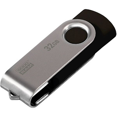 Флеш-пам'ять USB Goodram UTS2 Twister 32 ГБ USB 2.0 black/silver (UTS2-0320K0R11)