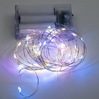 Декоративная гирлянда Altalusse (INL-2105B-50 Multicolor) встроенный светодиод (LED) 50 ламп 5 м 