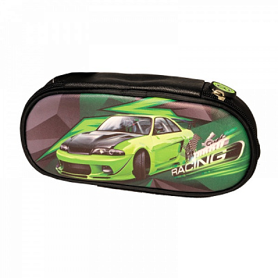 Пенал-бокс Зеленая машина 52602765 Lider черный с рисунком