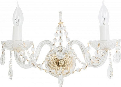 Бра Crystal Life 2x40 Вт E14 золотой A1314AP-2GO 