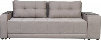 Диван прямой Кедр Плейн правая ниша бежевый 2400x1030 мм