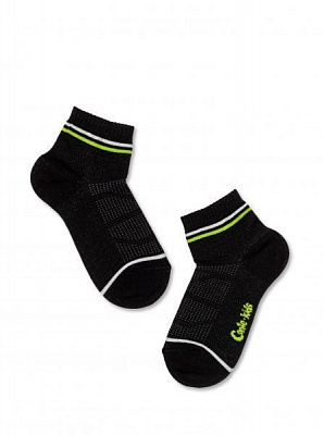 Носки детскиедля девочекдля мальчиков Conte-Kids Active (короткие) 13С-34СП 508 р.18 черный с рисунком 