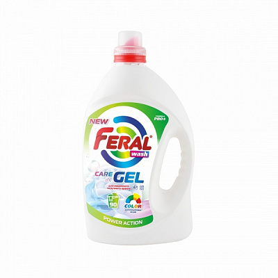 Гель для машинного та ручного прання Feral для кольорових речей 4,5 л