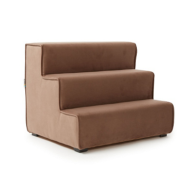 Пандус-сходинки PETBED Velor 55x42x42 см коричневий