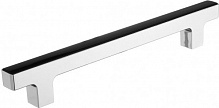 Меблева ручка K185 венге/хром 160 мм венге/ хром K185