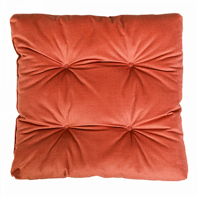 Подушка на стул стебаная 4 закрепки теракотовый Fansy 56