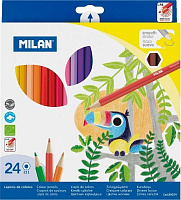Набор карандашей цветные 24 шт. шестигранные Milan