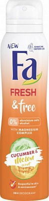 Антиперспірант для жінок Fa Fresh&Free Огірок-диня з магнієвим комплексом 150 мл