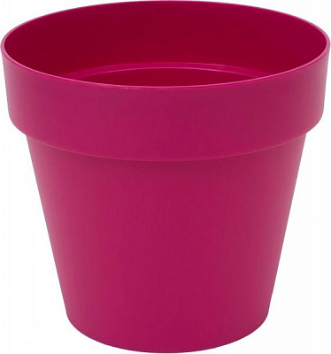 Горшок пластиковый Prosperplast Cube круглый 7л фуксия (75952-235) 