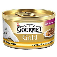 Корм Gourmet Gold з качкою та індичкою 85 г