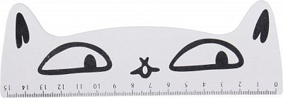 Лінійка Оченята кота 15 см