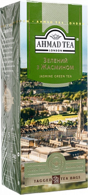 Чай зеленый Ahmad Tea с жасмином байховый мелкий 20 шт. 20 г 