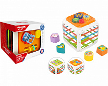Игрушка-сортер Huanger Куб с 4 фигурками HE0555