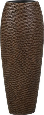 Ваза Shape 23х12.5х61.5 см коричнева