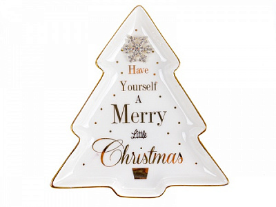 Блюдо Рождественская коллекция Ель 16 см 985-140 Lefard 