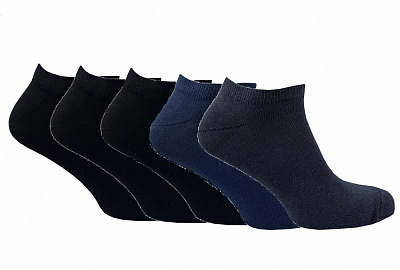Набор носков мужских Premier Socks короткие р.29 черный/синий/серый 5 шт.