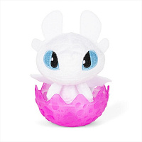 Мягкая игрушка Spin Master Как приручить дракона 3: мягкий дракон в яйце Дневная Фурия 8 см белый SM66623/6859