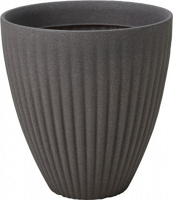 Горшок Ecken & Kanten для цветов 44x44x20 см круглый светло-серый (Y54199110) 
