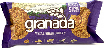 Печиво Venus Biskuvi San Granada з вівсяними пластівцями кунжутом арахісом інжиром насінням соняшника 150 г