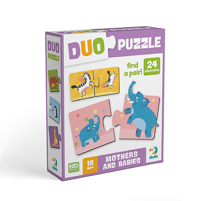 Пазл DoDo ДУО Мама и малыш 300692