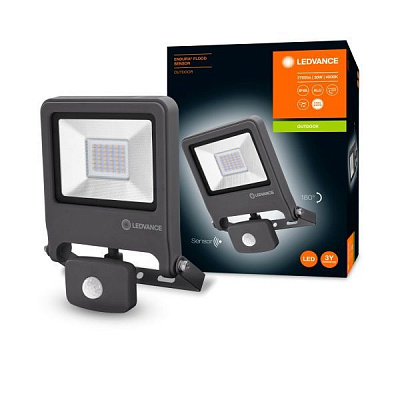 Прожектор с датчиком движения Ledvance Endura Flood LED 30 Вт IP44 черный 