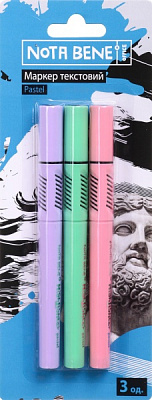 Маркер текстовый Nota Bene 577-3 pastel разноцветный 