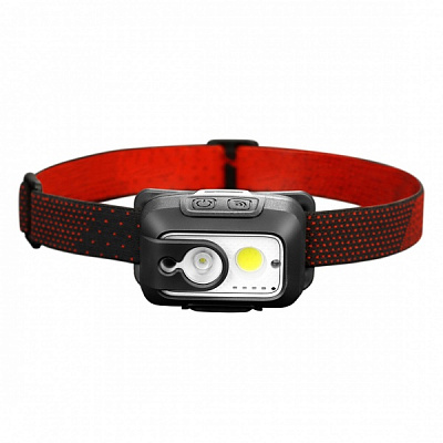 Фонарь налобный Arcas 8W LED Flashlight with USB акум. 1*18650 2200mAh Box