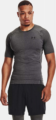 Футболка Under Armour HG ARMOUR COMP SS 1361518-090 р.XL бежевий