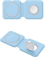 Беспроводное зарядное устройство ColorWay MagSafe Duo Charger 15W for iPhone синее (CW-CHW32Q-BL)