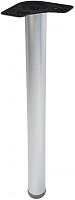 Мебельная ножка DC АВ d60x820 мм матовый хром с верхним стальным креплением 