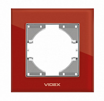 Рамка одноместная Videx Binera горизонтальная красный VF-BNFRG1H-RD